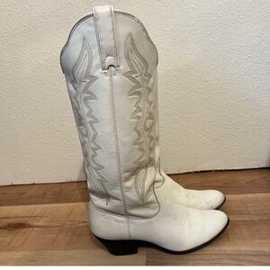 White Heeled Boots